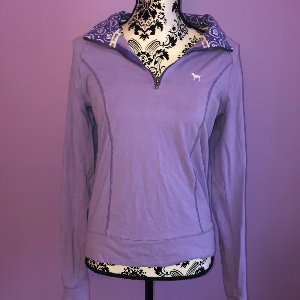 EUC Victoria’s Secret PINK Quarter-zip Sweatshirt